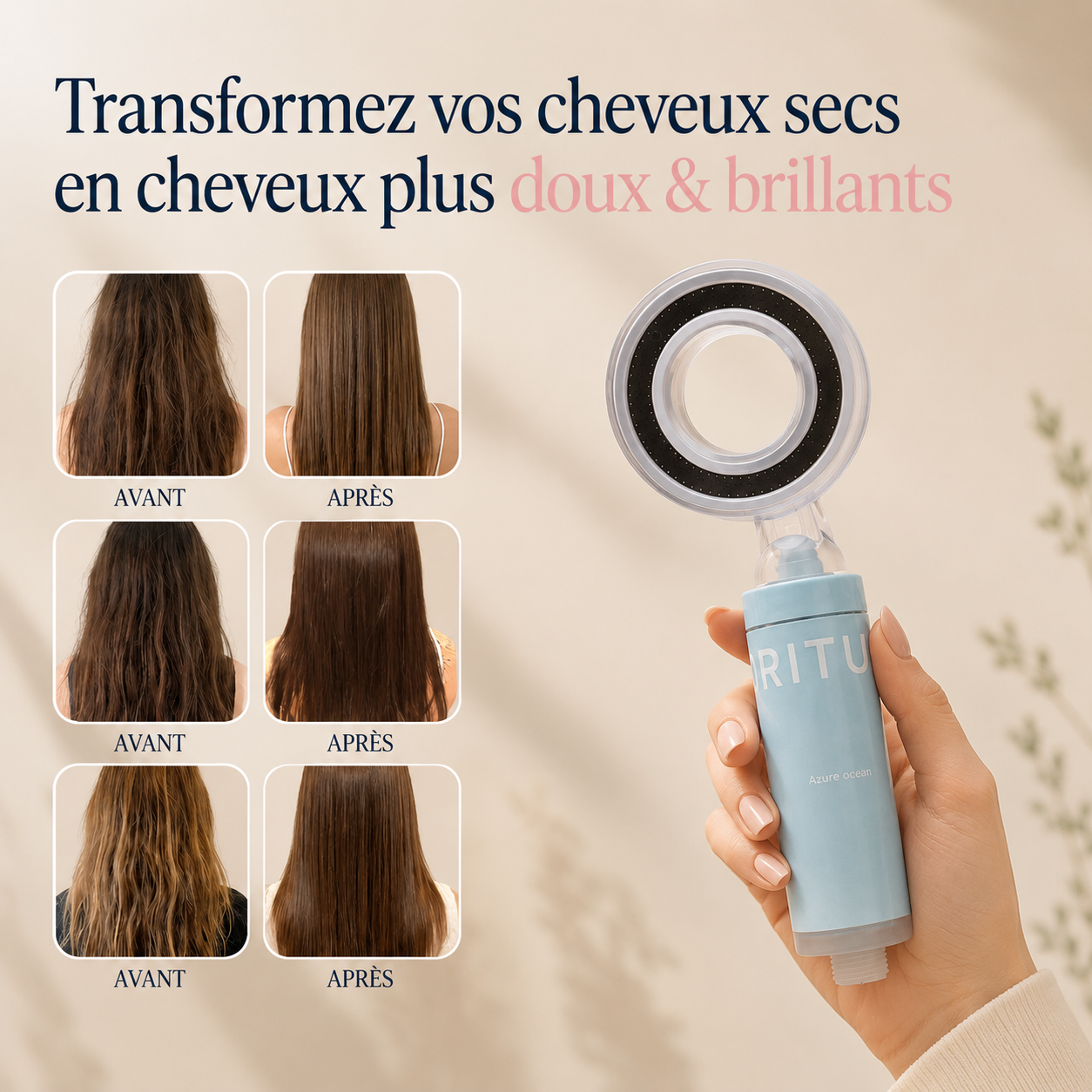 Pommeau Filtrant ORITUELS™ — Technologie Coréenne