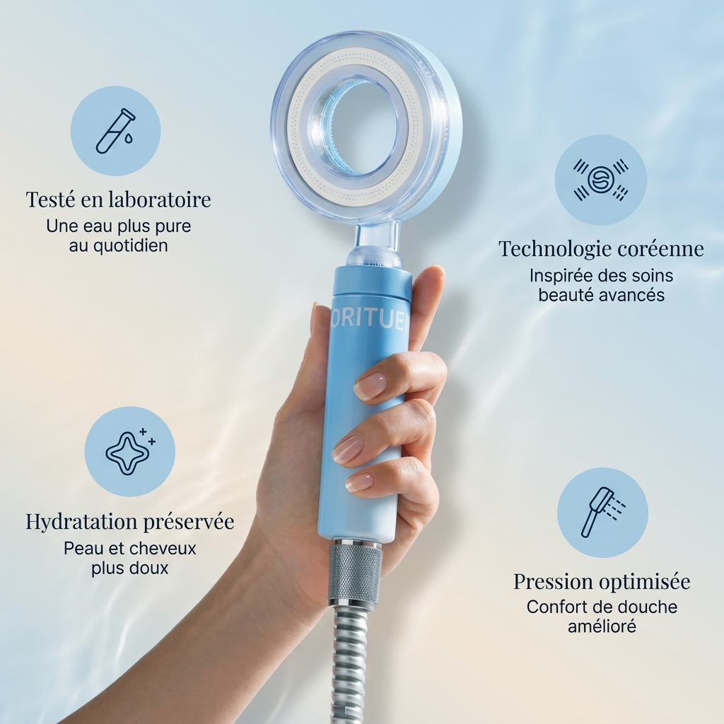 Pommeau Filtrant ORITUELS™ — Technologie Coréenne