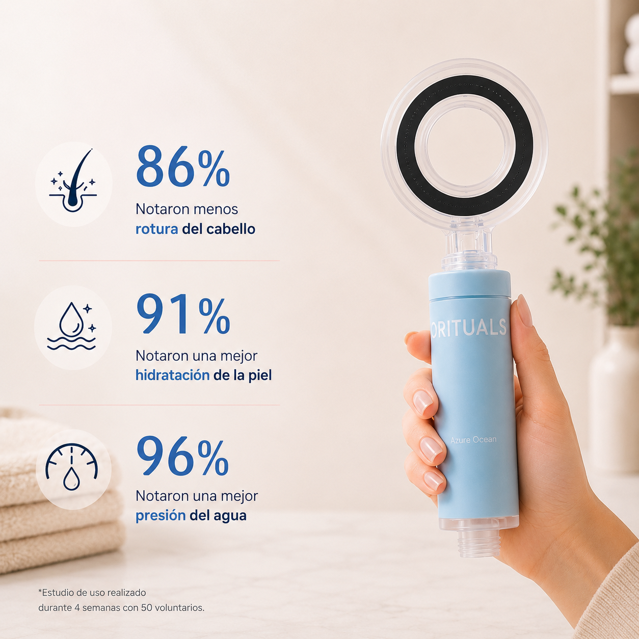 Pommeau Filtrant ORITUELS™ — Technologie Coréenne